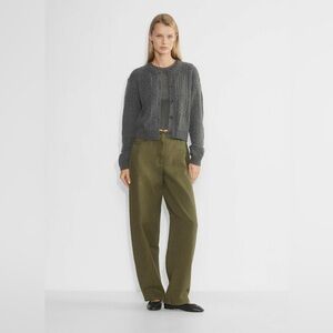 Sunday Best Olive Green Flan Barrel Leg Pants - Women’s 6